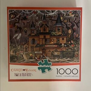 Buffalo Charles Wysocki Trick or Treat Hotel Puzzle - 1000 Pieces